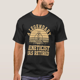 T-shirt Généticien légendaire retraité drôle science Retir