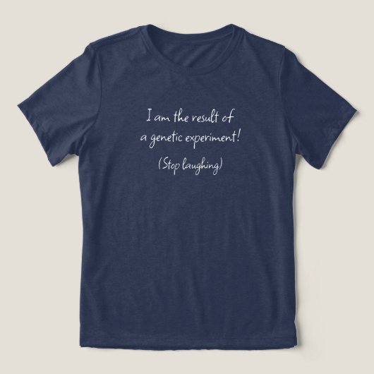T-shirt genetisch experiment (Design voorkant)