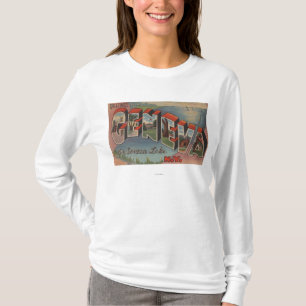 T-shirt Genève, New York - grandes scènes de lettre