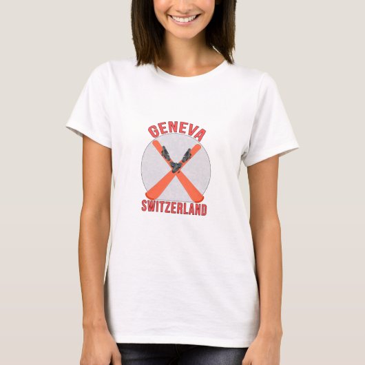 T-shirt Genève, Suisse (Devant)