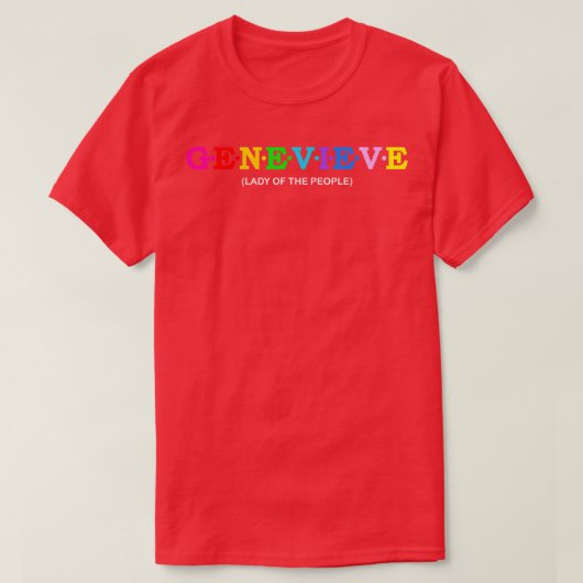T-shirt Genevieve Lady du peuple (Design devant)