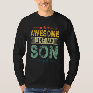T-shirt Génial comme mon fils   Fête des parents Maman Pap