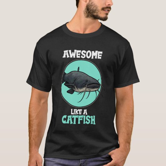 T-shirt Génial comme un poisson-chat (Devant)