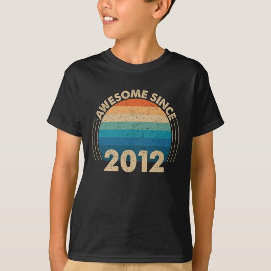T-shirt génial depuis 2012 (Devant)