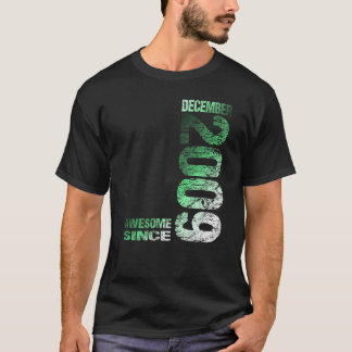 T-shirt Génial depuis le 14 décembre 2009 Anniversaire Né