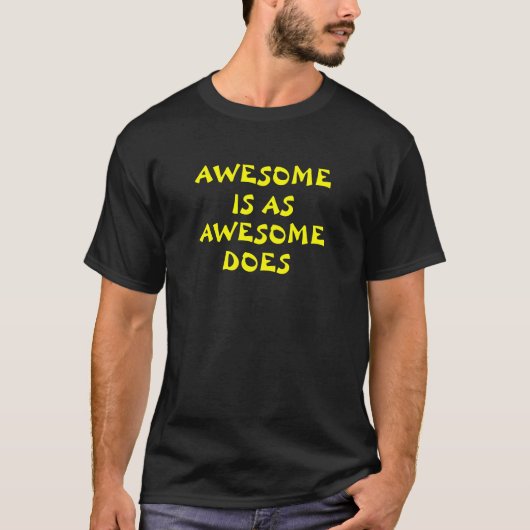 T-shirt génial est aussi génial que fait (Devant)
