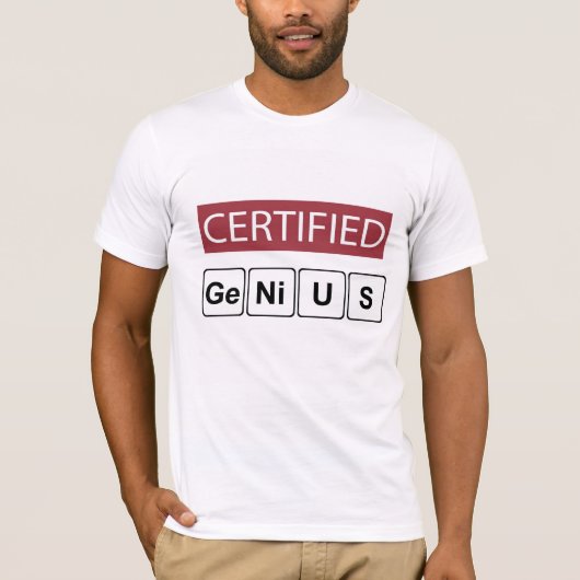 T-shirt Génie certifié (Devant)
