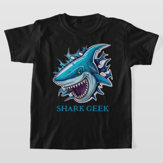 T-shirt Génie du requin cool  (Poser)