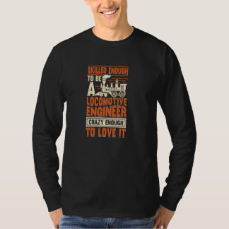 T-shirt Génie ferroviaire pour un ingénieur de locomotives