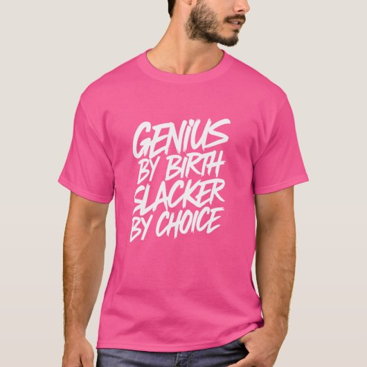 T-shirt Génie Par Blessure De Naissance Par Choix (Devant)