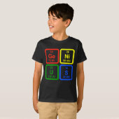 T-shirt Génie Tableau Périodique Des Éléments Science (Devant entier)