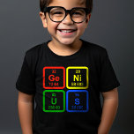 T-shirt Génie Tableau Périodique Des Éléments Science<br><div class="desc">Montrez vos smarts avec ce savant T-shirt de table périodique "Genius" ! Ce design amusant décrit "Genius" en utilisant les symboles chimiques pour le Germanium (Ge), le Nickel (Ni), l'Uranium (U) et le soufre (S). Parfait pour les passionnés de sciences, les enseignants, les étudiants, ou toute personne qui aime le...</div>