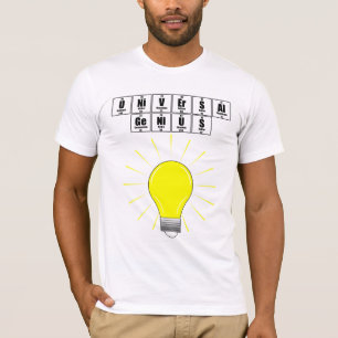 T-shirt Génie universel - texte noir