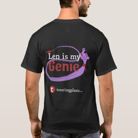 T-shirt Genie violet rouge (Dos)