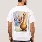 T-shirt Genies libérées : La magie de la bouteille (Dos)