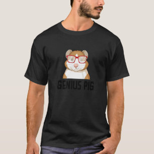 T-shirt Genius Pig Graphic Guinée Propriétaire de cochon A