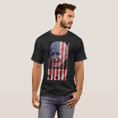 T-shirt Génocide Joe Biden Anti Biden American Flag Vampir (Devant entier)