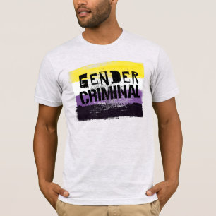 T-shirt Genre non binaire Criminel