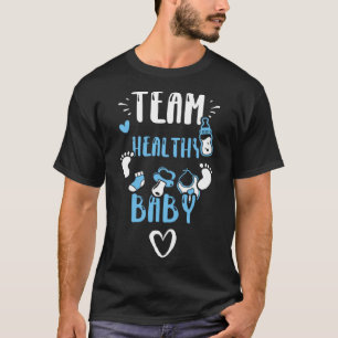 T-shirt Genre Reveal Team Bébé en santé Bébé Garçon Dit