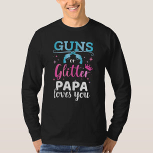 T-shirt Genre révéler armes ou parties scintillant papa
