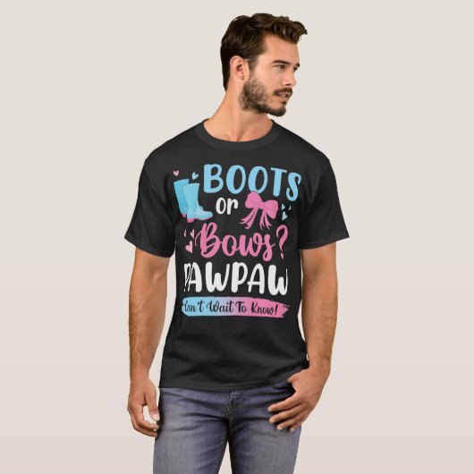 T-shirt Genre révéler bottes ou arcs Pawpaw appariement bé (Devant entier)