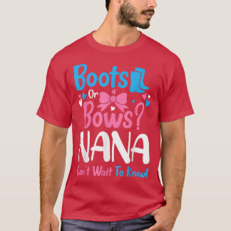 T-shirt Genre Révéler Bottes ou Bows Nana Baby Faire-part