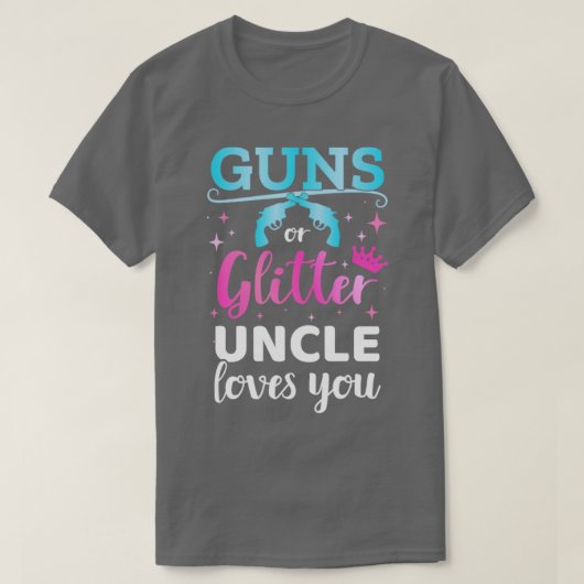 T-shirt Genre révéler des armes ou parties scintillant onc (Design devant)