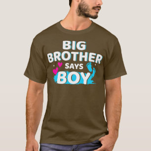 T-shirt Genre révéler frère dit garçon jumelé bébé