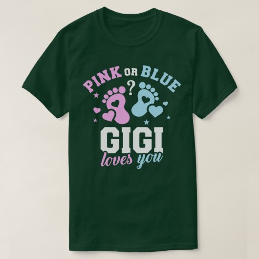 T-shirt Genre révéler gigi (Design devant)