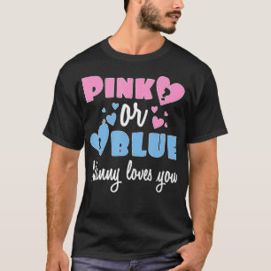 T-shirt Genre révéler grand-mère rose ou bleu Nanny aim