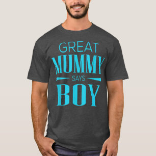 T-shirt Genre Révéler Grande maman Dit Garçon Correspondan