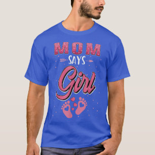 T-shirt Genre révéler Maman dit Fille bébé jumeler famille