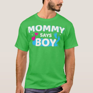 T-shirt Genre révéler maman dit garçon jumeler bébé famill