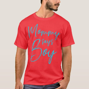 T-shirt Genre révéler maman dit garçon jumeler bébé famill