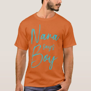 T-shirt Genre révéler nana dit garçon jumelé famille bébé