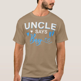 T-shirt Genre révéler Oncle dit garçon jumelé bébé famille