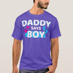 T-shirt Genre révéler papa dit garçon jumeler bébé famille