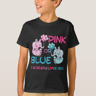 T-shirt Genre Révéler rose ou bleu garçon ou fille Suppl