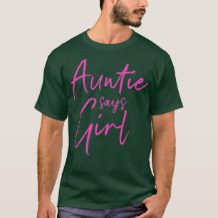T-shirt Genre révéler tante dit fille apparier la famille