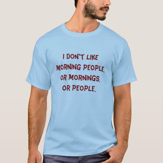 T-shirt gens du matin (Devant)