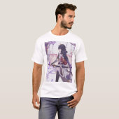 T-shirt Genshin impact Baal feuilles de sakura (Devant entier)