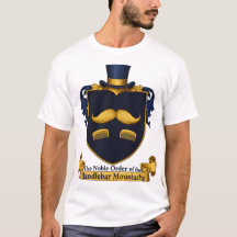 T-Shirt Gentilhomme à Moustache en Guidon