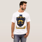 T-Shirt Gentilhomme à Moustache en Guidon (Devant entier)