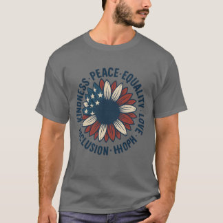 T-shirt Gentillesse – Paix – Égalité – Amour – Inclusion –