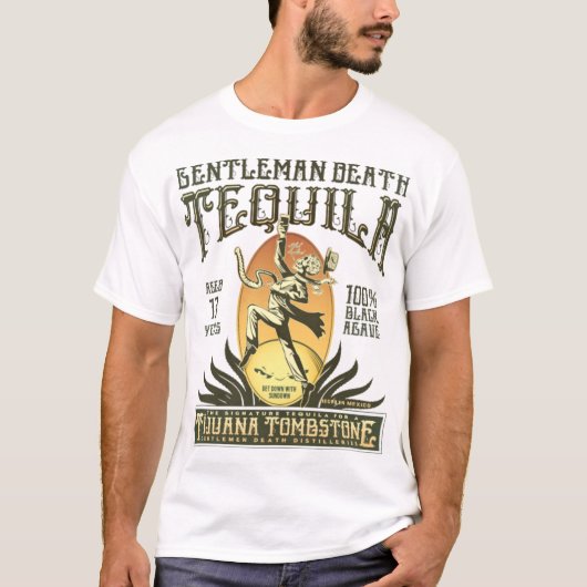 T-shirt Gentleman Death Tequila (Devant)