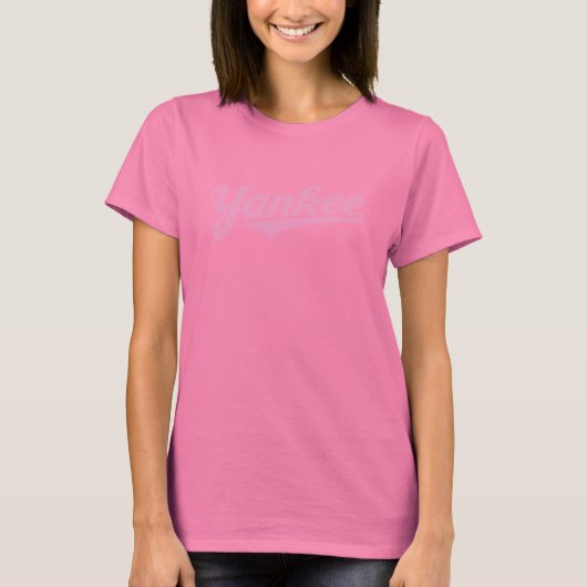 T-shirt GenuineTee - Yankee (rose) (Devant)