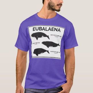 T-shirt Genus Eubalaena Baleines noires