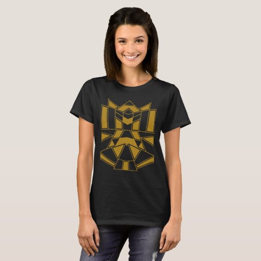 T-shirt Geo #545 Or (Devant entier)