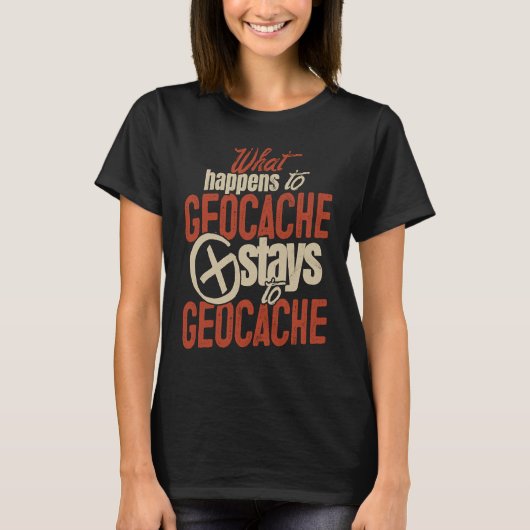 T-shirt Geocache Boys Men Cache Caching and Women Geocach (Devant)