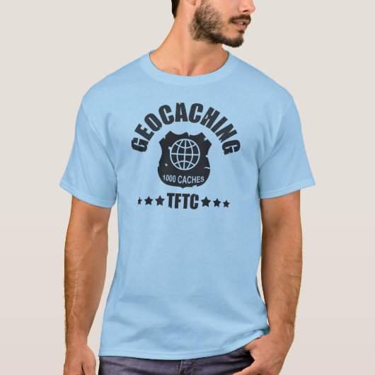 T-shirt Geocaching Award 1000 (Devant)